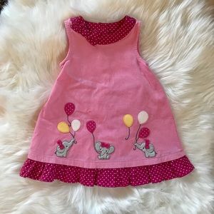 Gymboree pink elephant dress (6-9 mo) (NWOT)